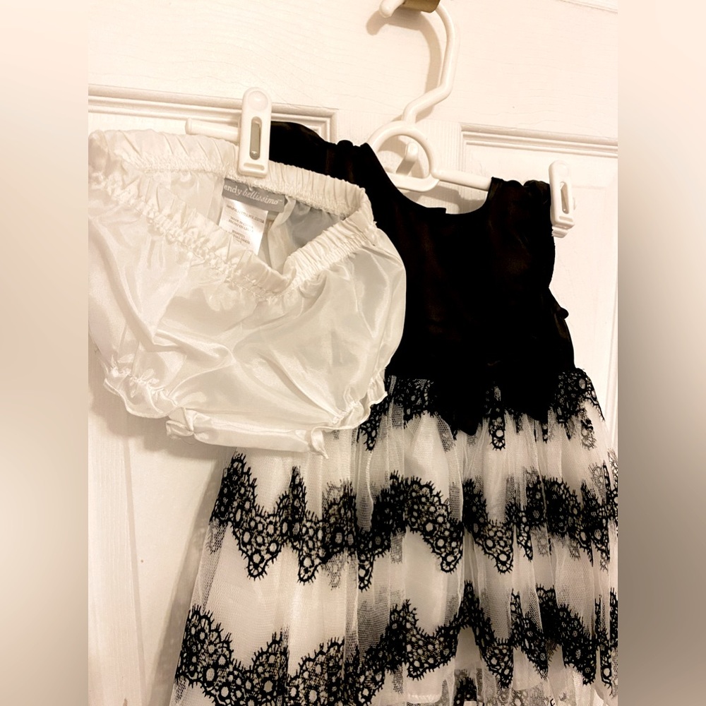 Wendy Bellissimo Dress Black and White Party 18 Months